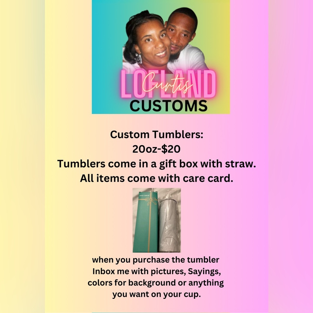 20oz custom tumbler